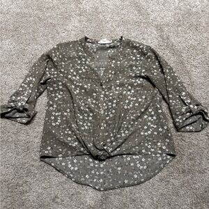 Hippie Rose sage green blouse